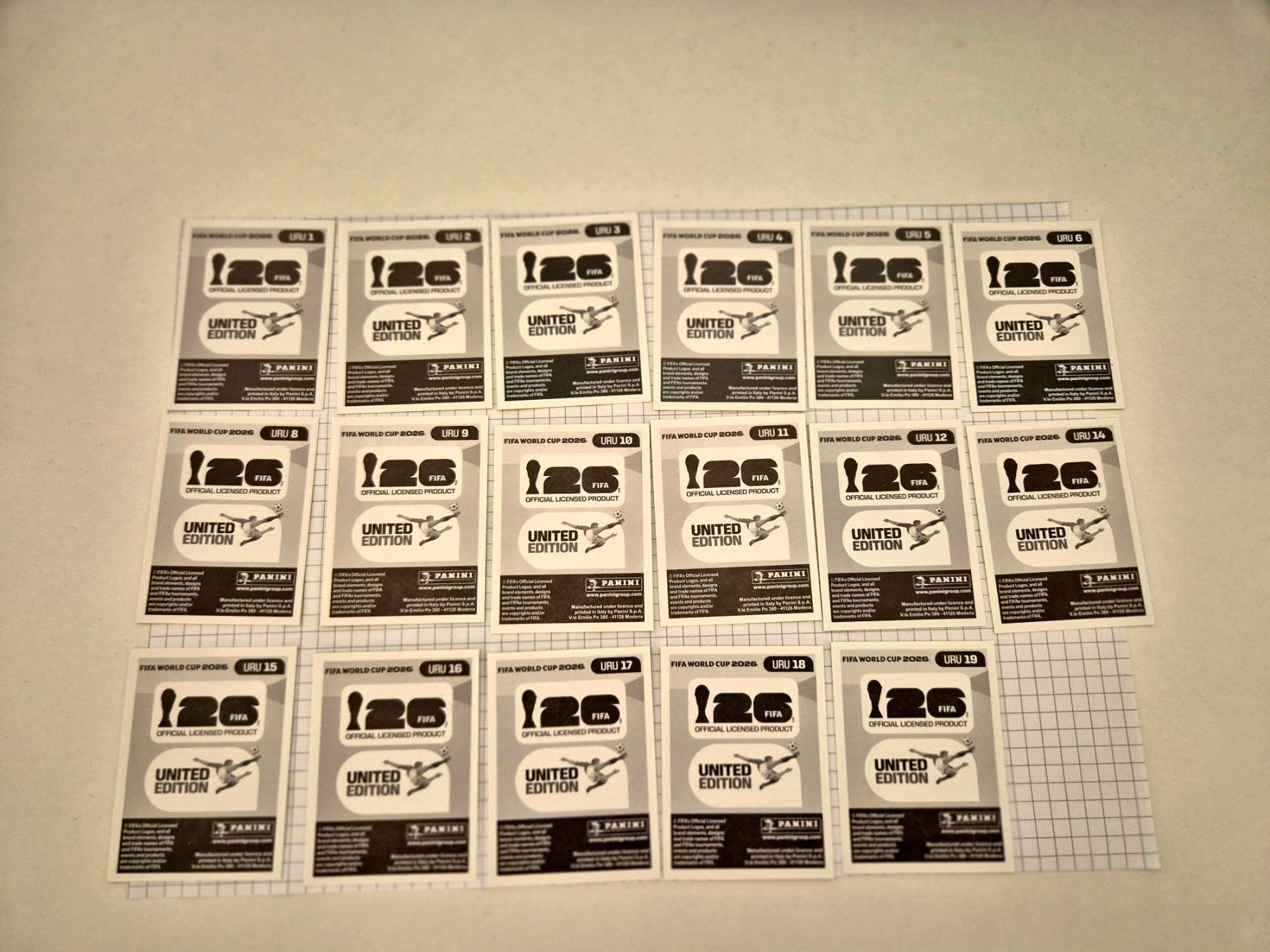 Panini Carte collezionabili: WM Panini Sticket 2026 Team Uruguay – Usato da Uster venduto da Ausmister12 1