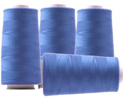 Overlockgarn, 3000m, Polyester - hellblau dunkler 15
