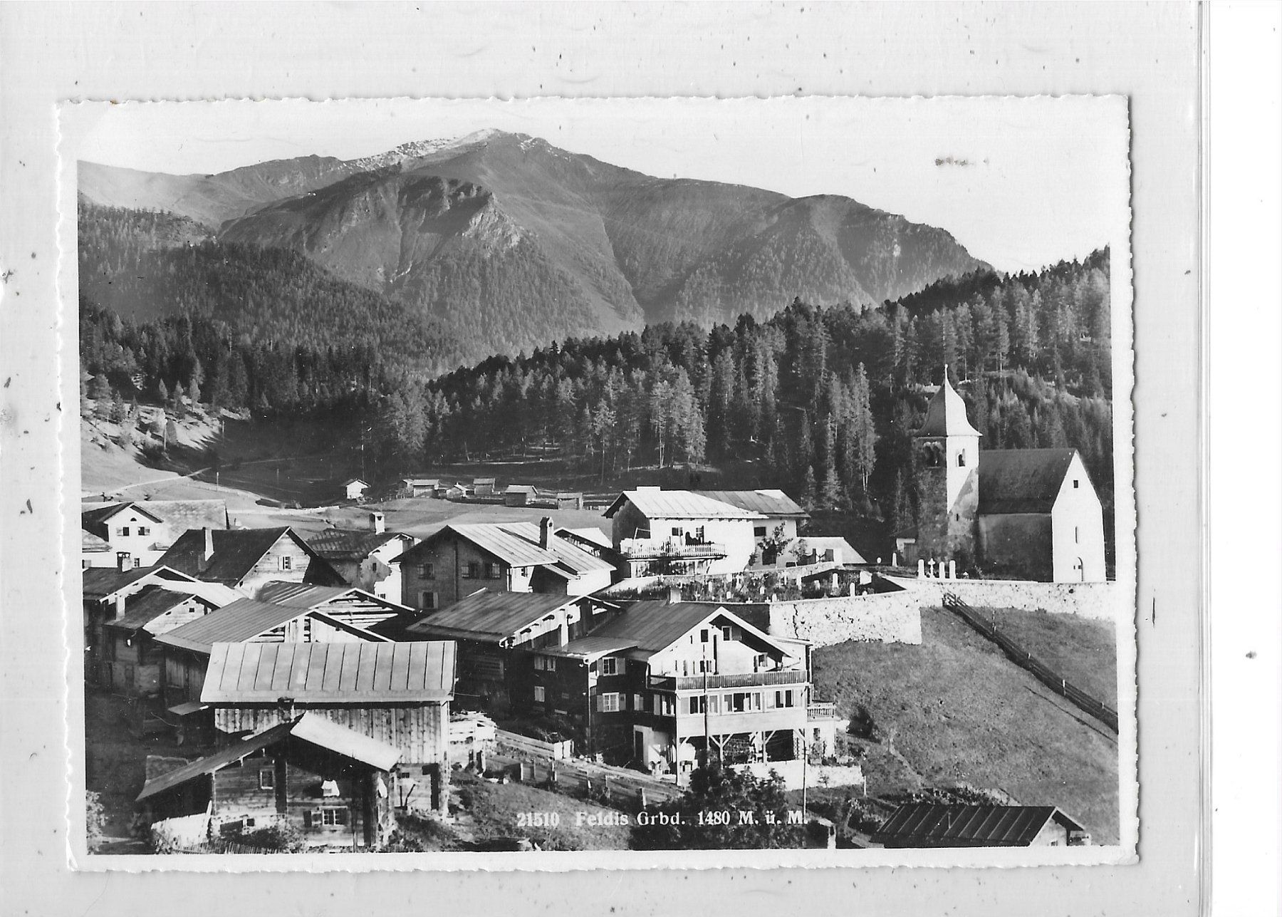 Ansichtskarten: GR Feldis Teilansicht – Gebraucht aus Schocherswil von Wilare