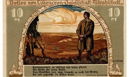 Altrahlstedt 10 Mark 15.10.1922 VZ+-VZ++