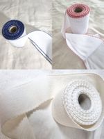 3 lotti bordure Aida Mafil cotone, colori assortiti