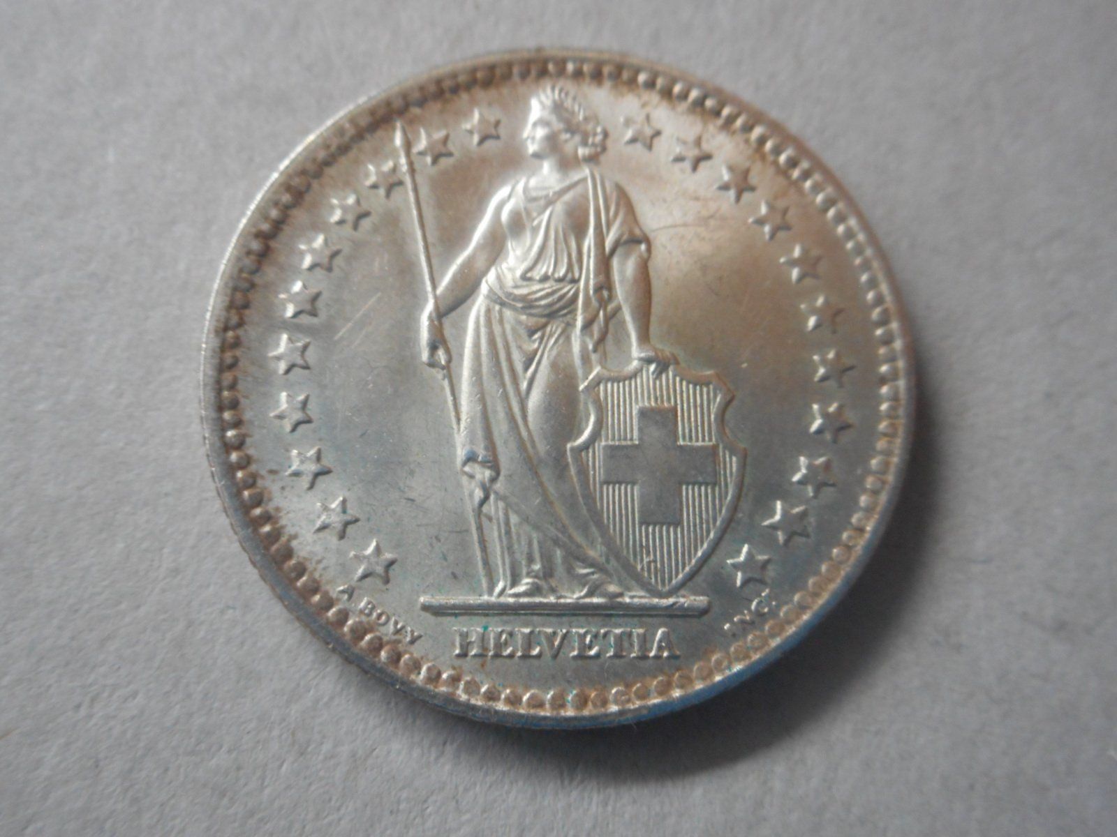 Tutti le monete: 2 Fr. 1948 silber  unz/stzgl – Nuovo (secondo la descrizione) da Kriegstetten venduto da pizlad2010 3