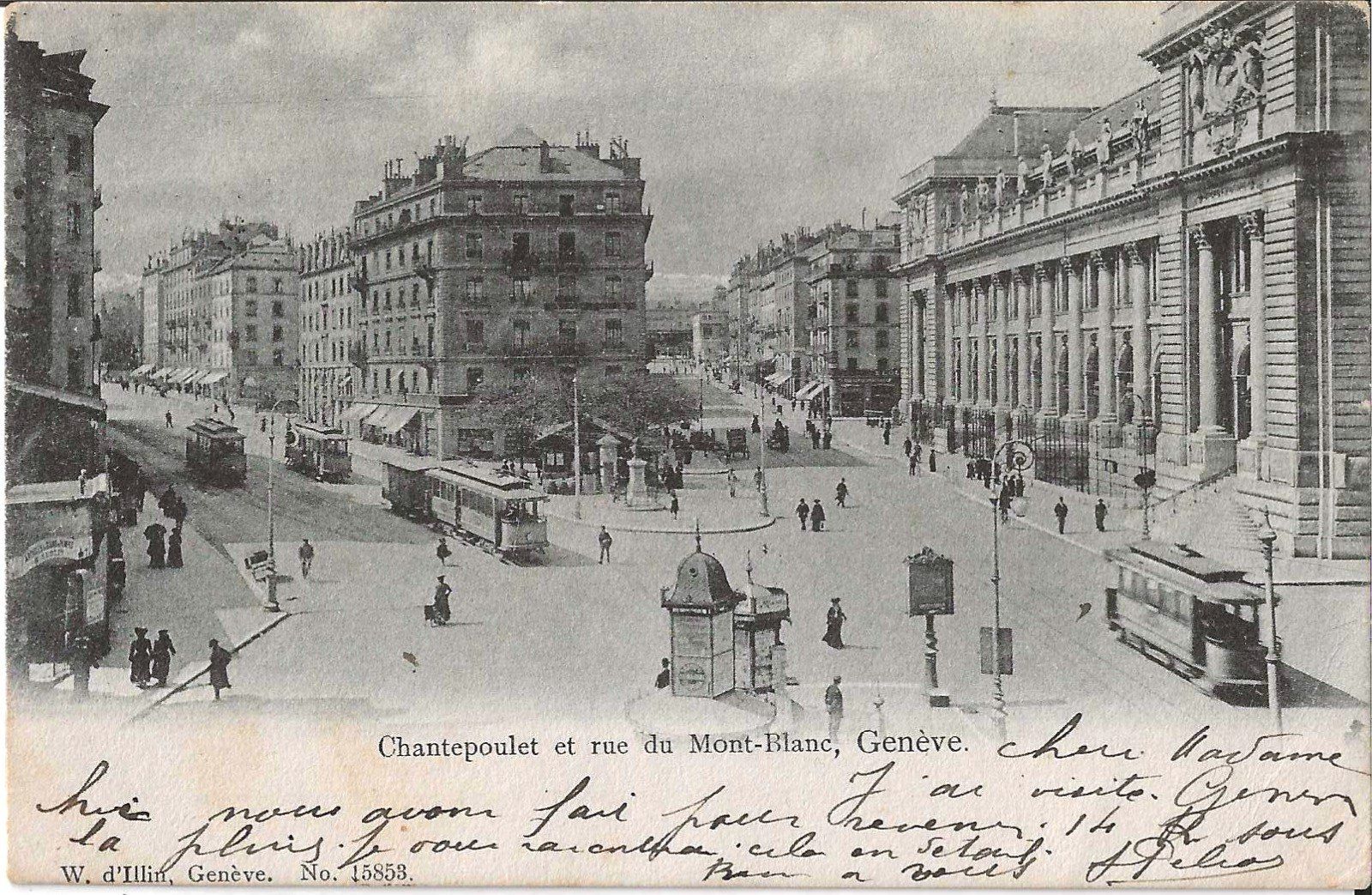 Cartoline postali: Karte Genf (Tram)1904 – Usato da Zürich venduto da Philacat11
