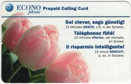 ECONOphone 15 Min. GRATIS - seltene Prepaid Telefonkarte
