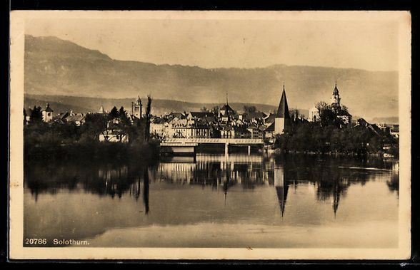 Ansichtskarten: Solothurn, Stadtansicht an der Aare mit  – Gebraucht aus Berlin von bartko-reher