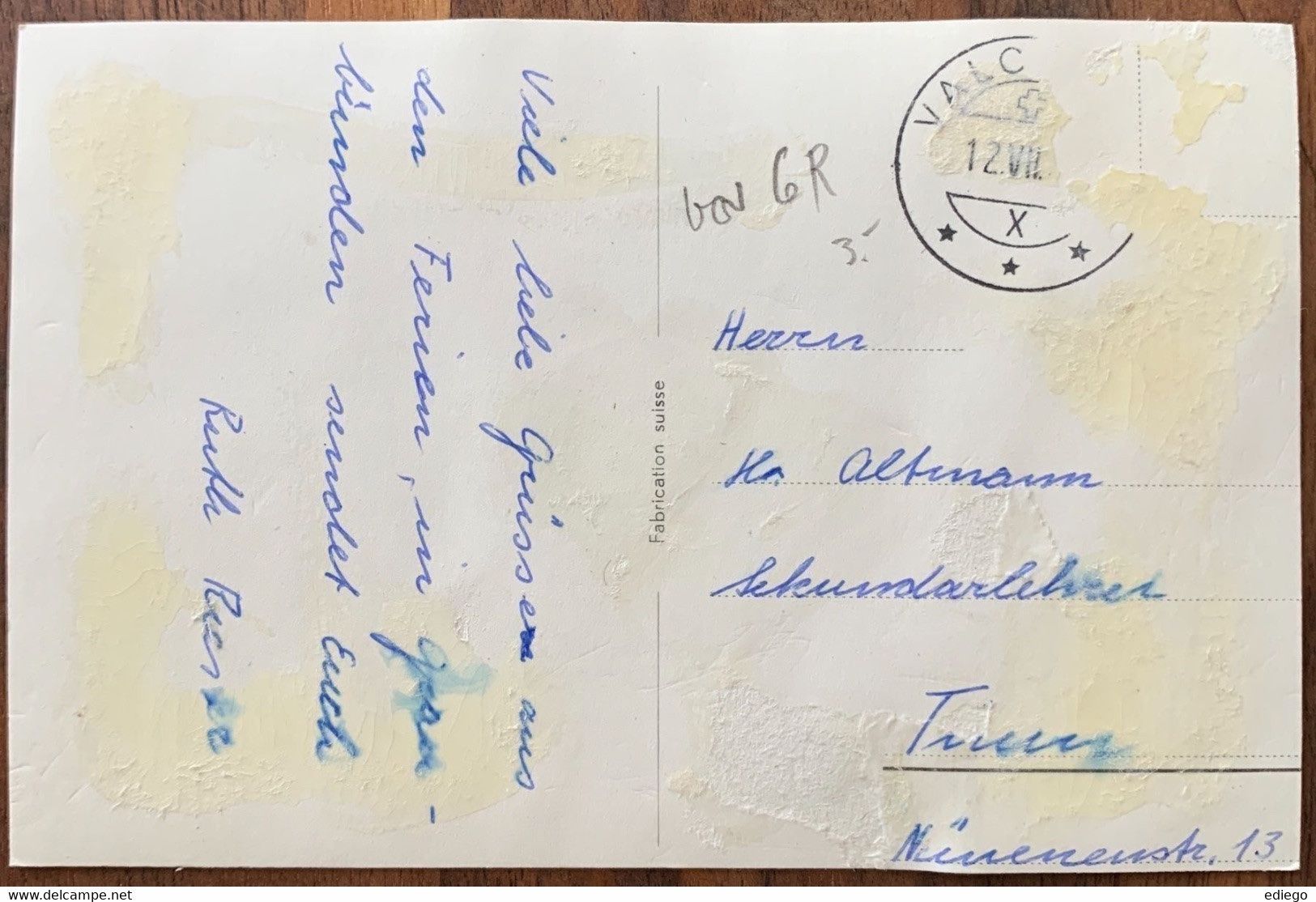 Cartoline postali: VALCHAVA IM VAL MÜSTAIR – Usato da Lutry venduto da Ediego 1