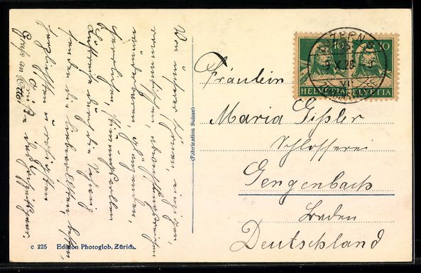 Cartoline postali: AK Brunnen, Ortsansicht mit Dampfer – Usato da Berlin venduto da bartko-reher 1