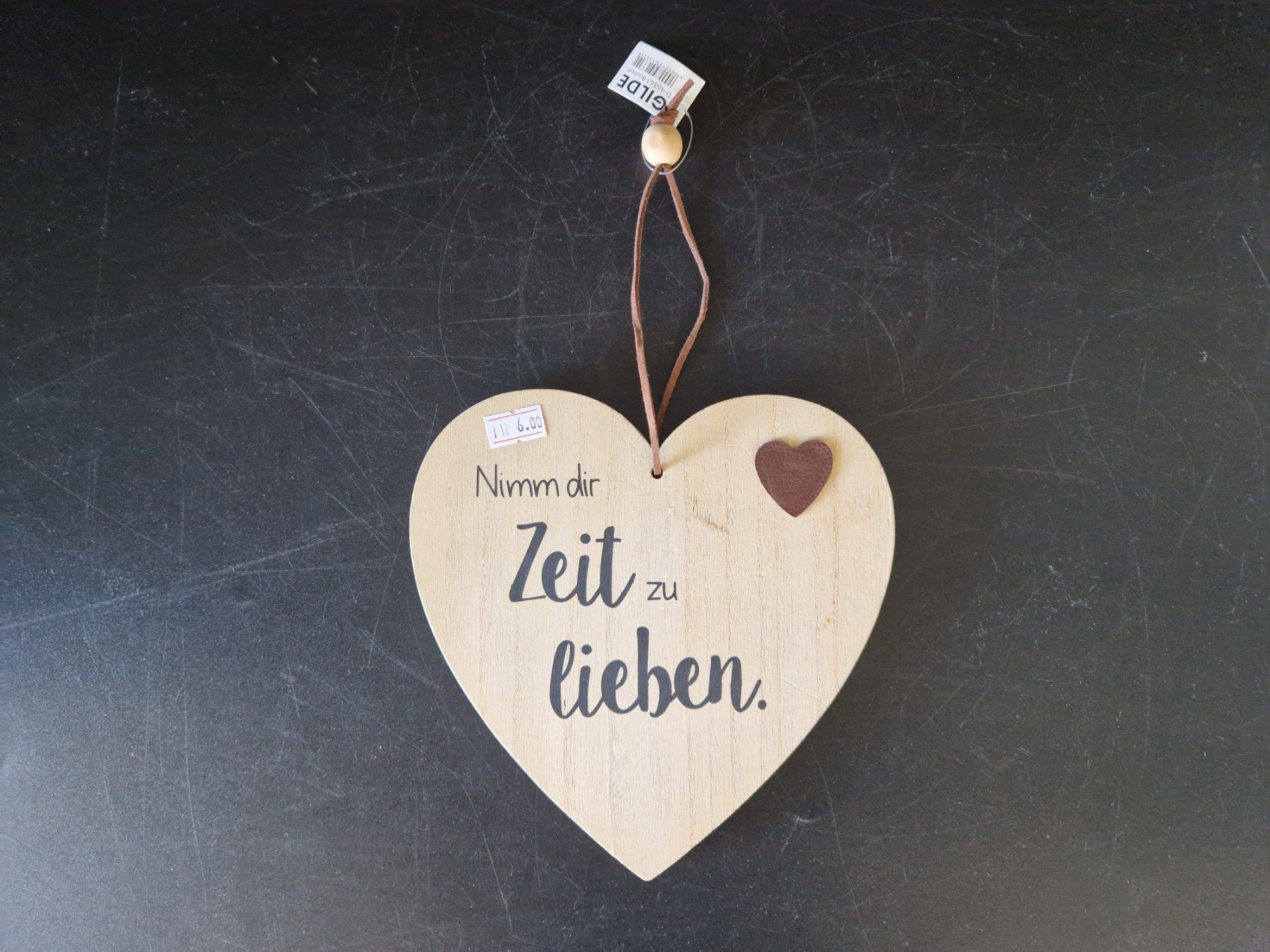 Tutte le decorazioni: GILDE Deko-Herz aus Holz mit Spruch – Usato da Muhen venduto da Restwert_Muhen 1