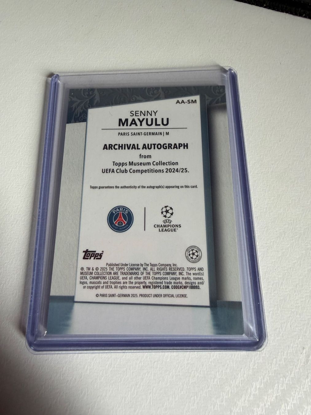 Topps Carte collezionabili: Senny mayulu auto 68/75 – Usato da Lichtensteig venduto da rob_cl8g 1