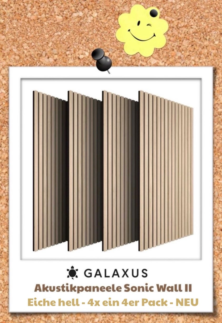 Altri accessori: Akustikpaneele Sonic Wall II - Eiche hell, 4x 4er-Set NEU – Nuovo (secondo la descrizione) da Murten venduto da Anne.M