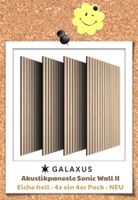 Akustikpaneele Sonic Wall II - Eiche hell, 4x 4er-Set NEU