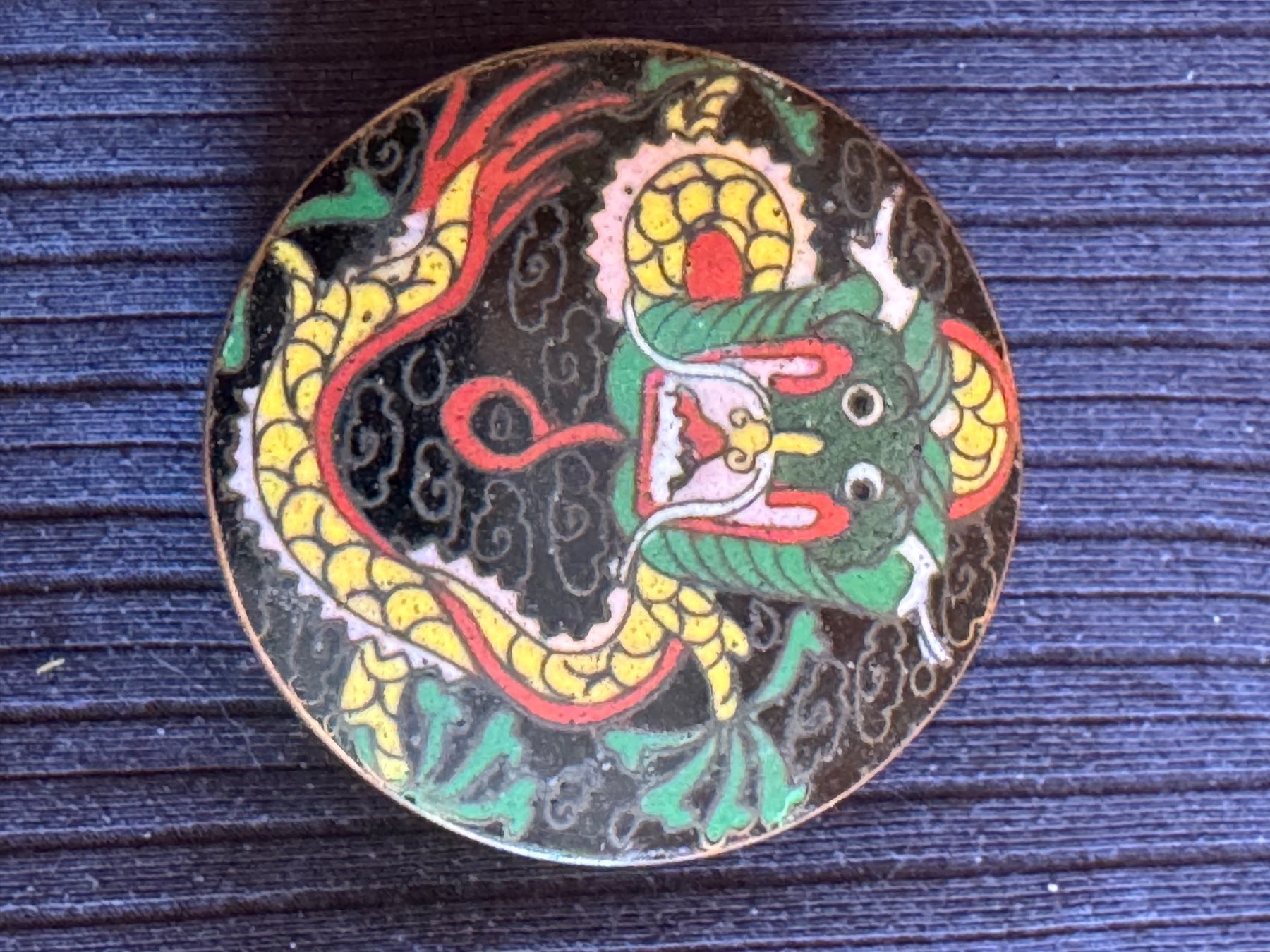 Tutte le decorazioni: antike Cloisonne Dose chinesisch Quing Periode – Usato da Grabs venduto da Barbstucky 3