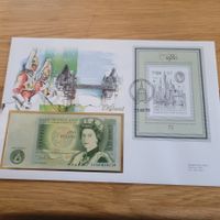 Banknoten Brief - Lettre avec billet de banque England 1985