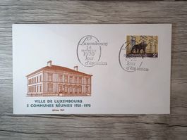 TR47 Enveloppe + Timbre Luxembourg 1970