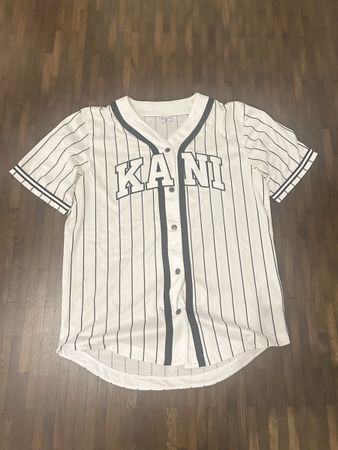 Karl Kani Baseball Hemd Schwarz weiss Size M sport baseball