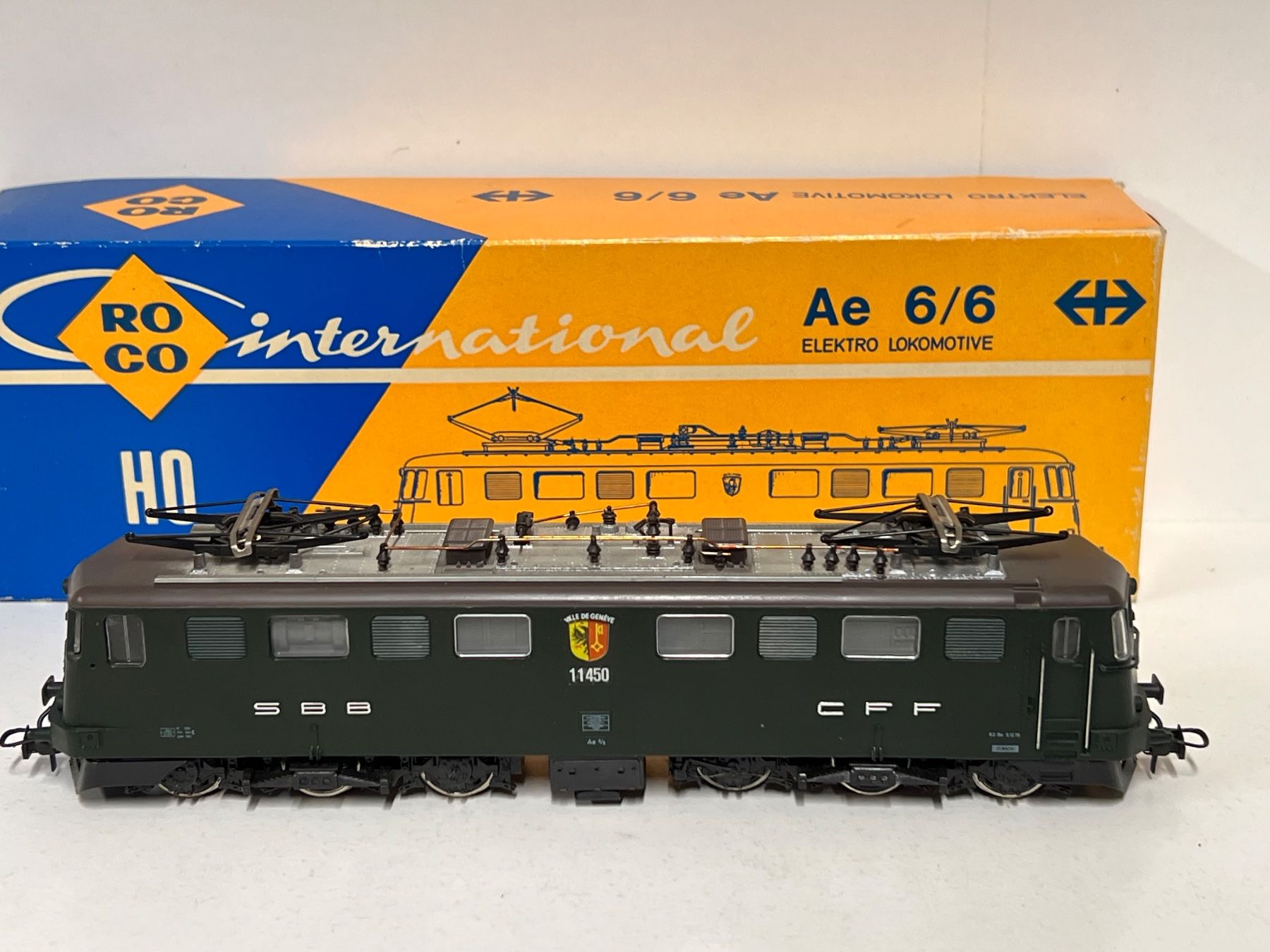 Roco Modellini di ferrovie: ROCO 4195  Ae 6/6 H0 DC SBB Analog – Usato da Geroldswil venduto da TopTrain54 1