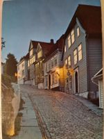 Ansichtskarte Norwegen Bergen Bryggen 1980