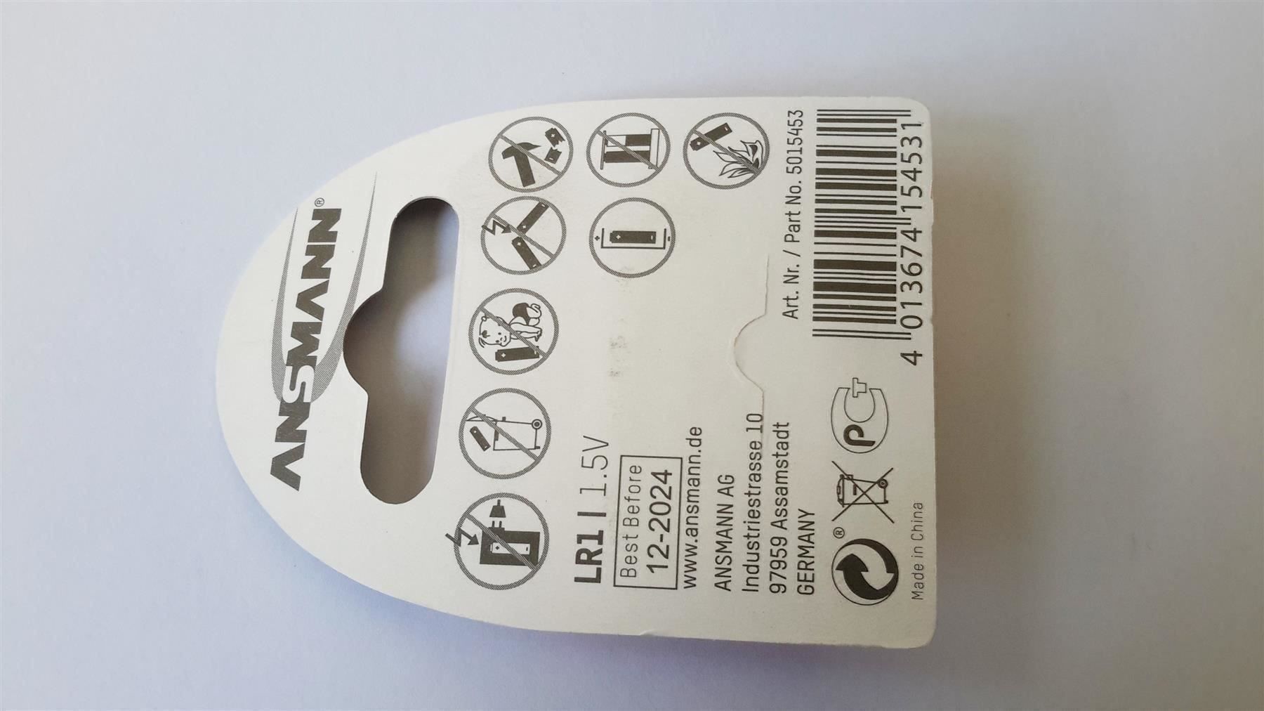 Caricatori & Batterie: Batterie Alkaline LR1, 1.5V, ANSMANN – Nuovo e nell'imballaggio originale da St. Gallen venduto da cointec 4