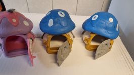 3 petites maisons des Stroumpfs