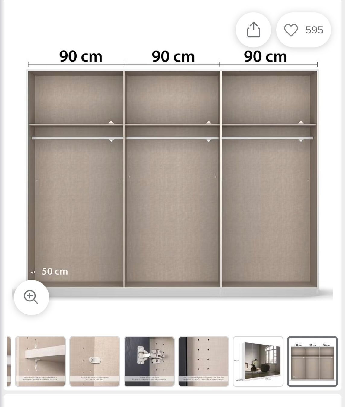 Armadi: Drehtürenschrank SKOP reflect – Usato da Trimbach venduto da abo_pn6b 2