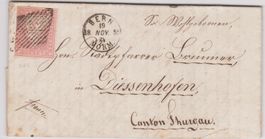 Lettre avec Helvetia assise 1855