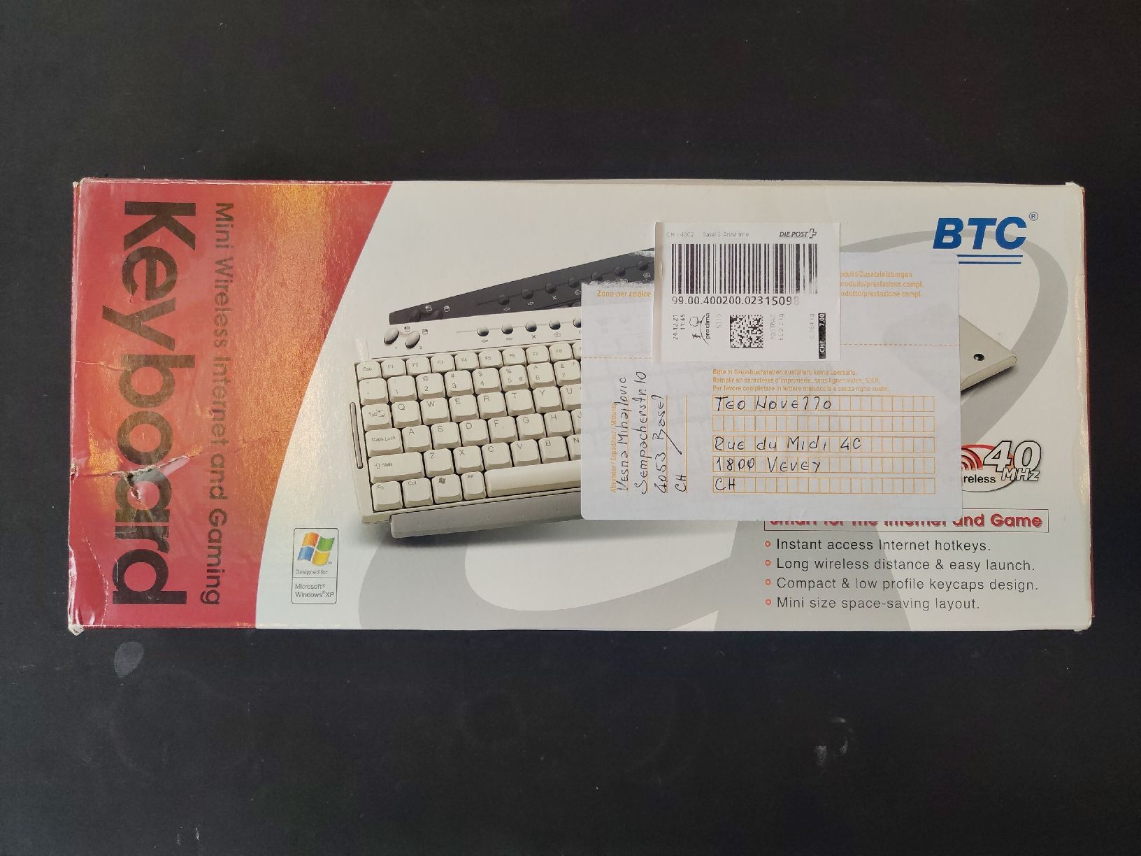 Tastiere: Vintage wireless keyboard BTC 9116URF – Usato da Vevey venduto da TAP 2