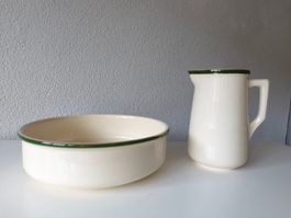 Alte Wasch Schüssel und Krug Villeroy & Boch Buch Keramik