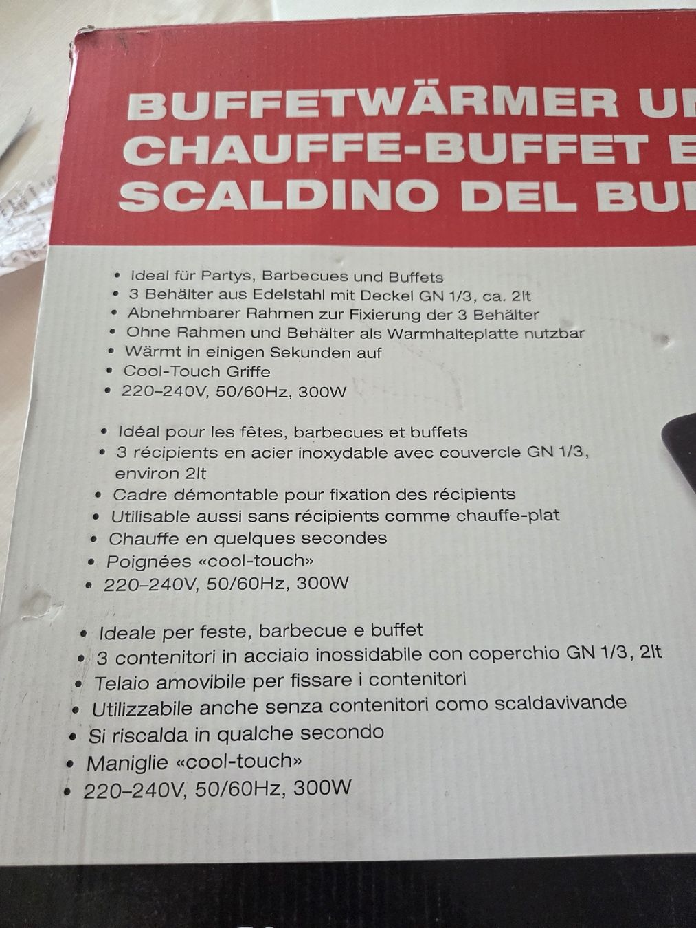 Büffets: Buffetwärmer & Warmhalteplatte  – Neu (gemäss Beschreibung) aus Chur von Maryuk2620 1