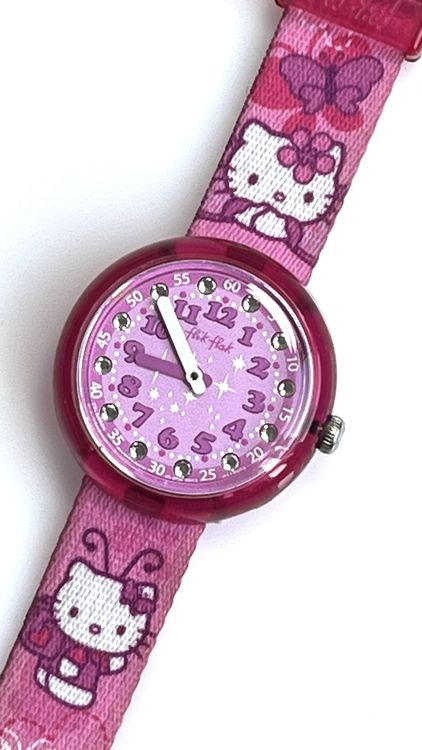 Flik Flak Orologi: Flik Flak Hello Kitty Kinderuhr – Usato da Grenchen venduto da chththl