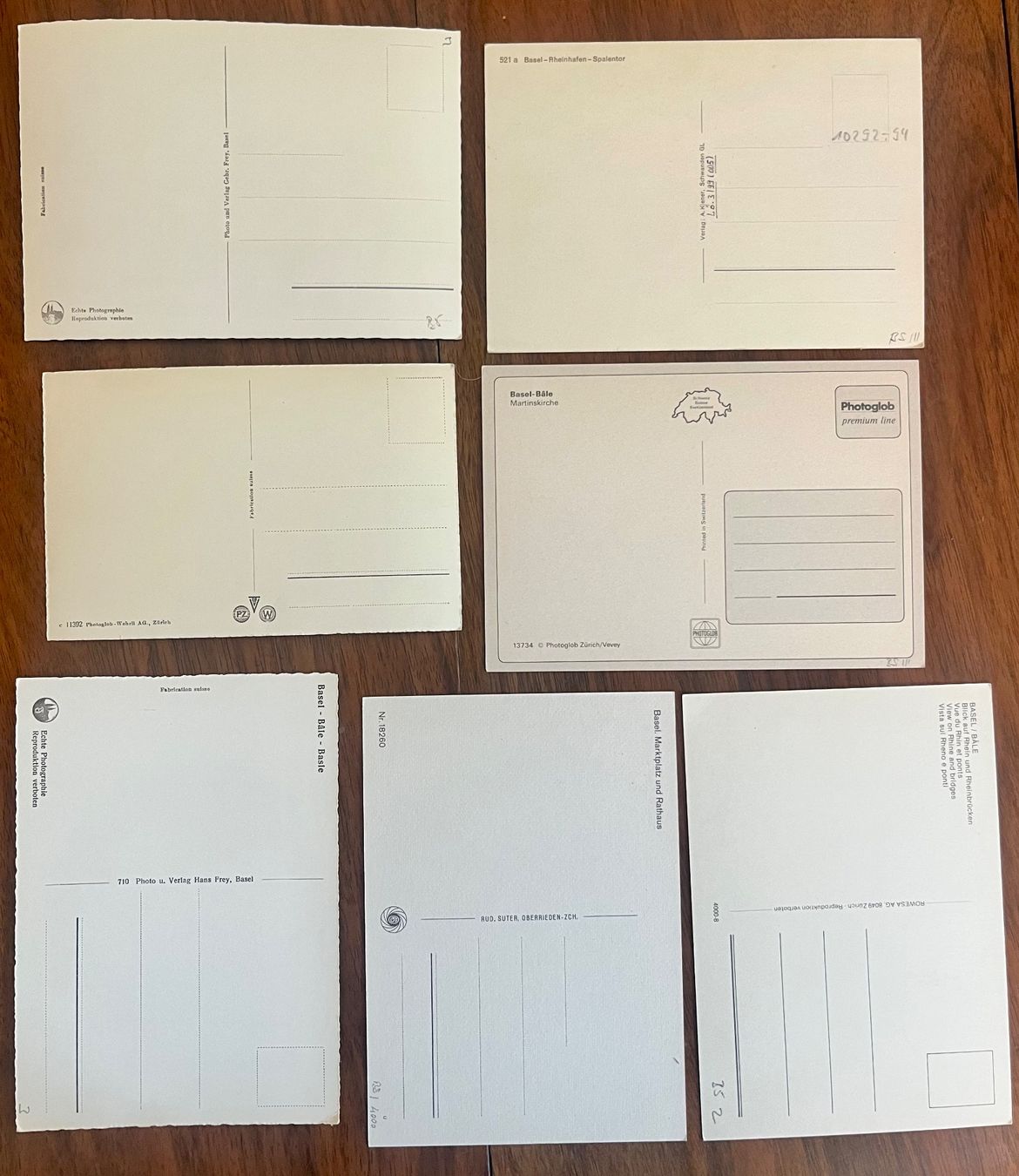 Cartoline postali: 7 Ansichtskarten Basel ungelaufen – Nuovo (secondo la descrizione) da Basel venduto da so1_nf6l 1