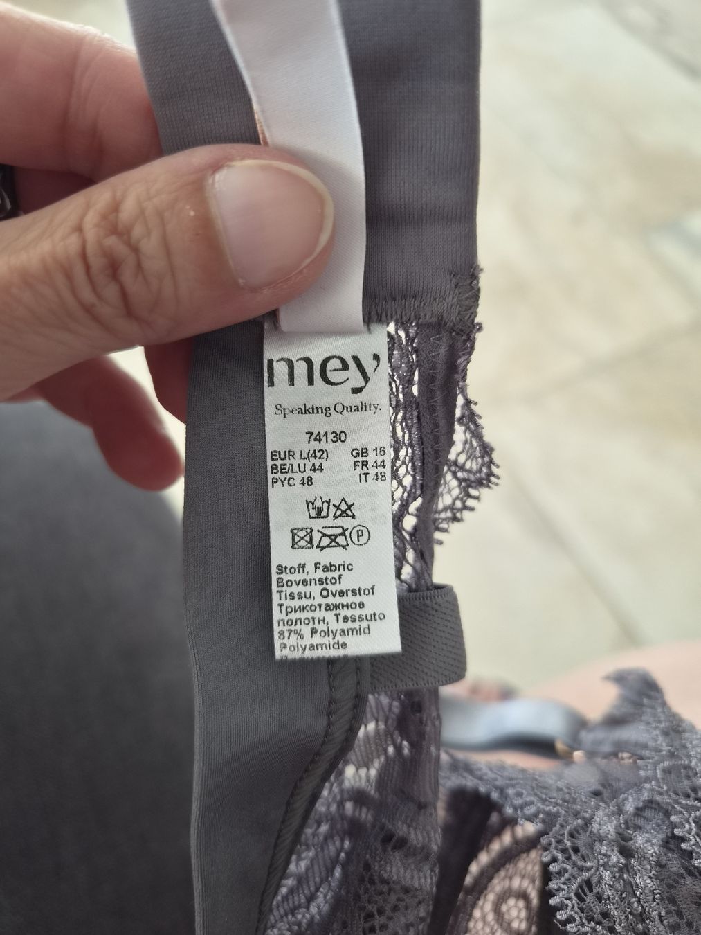 Autres dessous: Mey BH Grau, Grösse L, bügellos – Neuf (Voir description) à Niederrohrdorf par Miripfiri 4