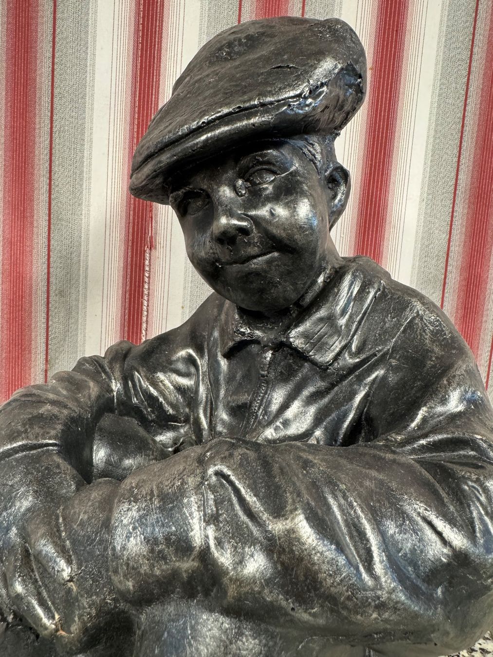 Tutte le decorazioni: Sitzender Knabe.   Tolle Ausstellungs-Figur – Usato da Winterthur venduto da sportdisco2 7