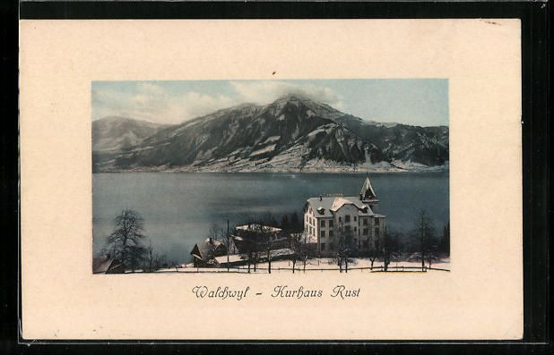 Cartoline postali: AK Walchwil, Kurhaus Rust, 1911 – Usato da Berlin venduto da bartko-reher