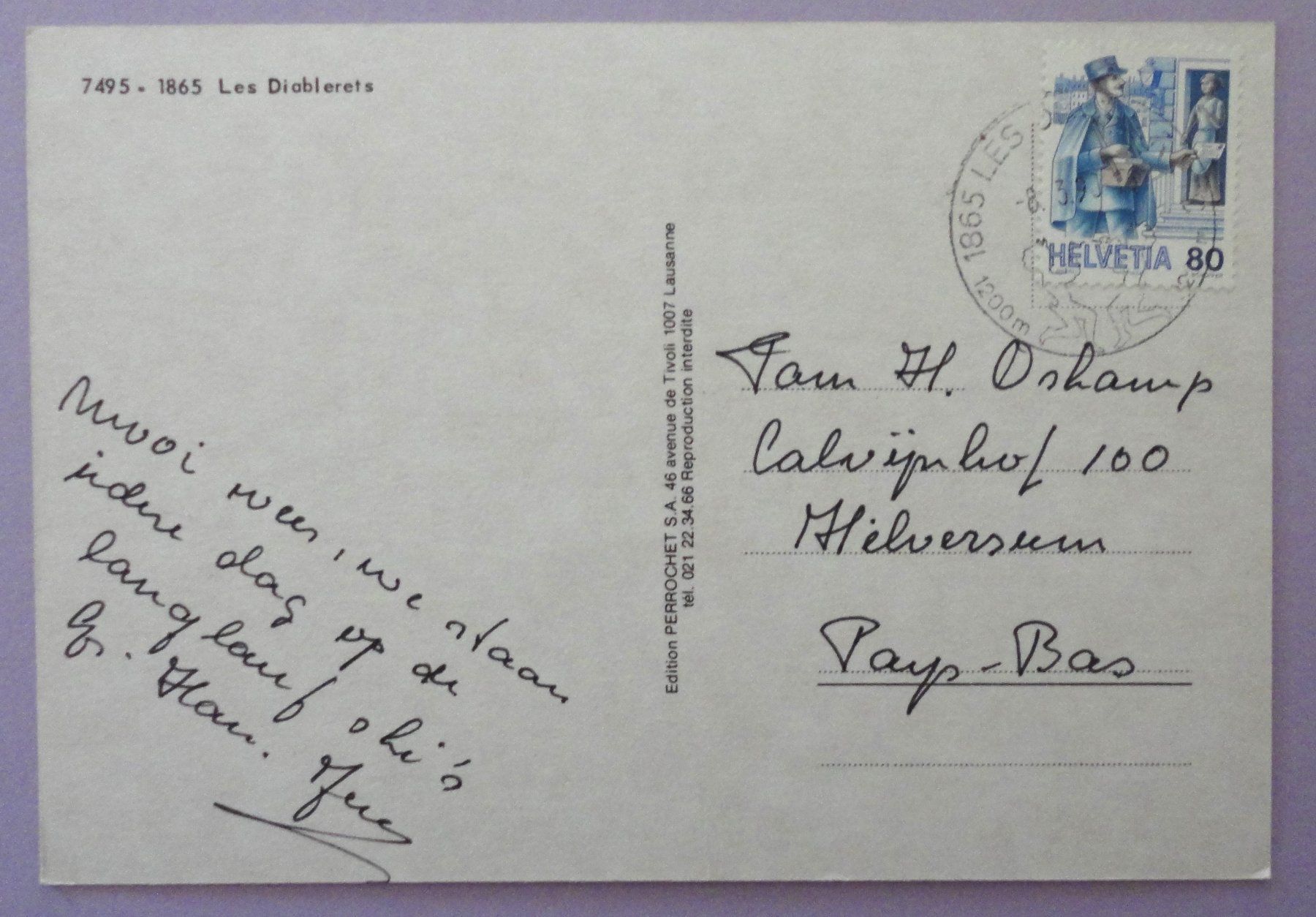 Cartes postales: Les Diablerets – Défectueux à Fétigny par Billy2miny 1