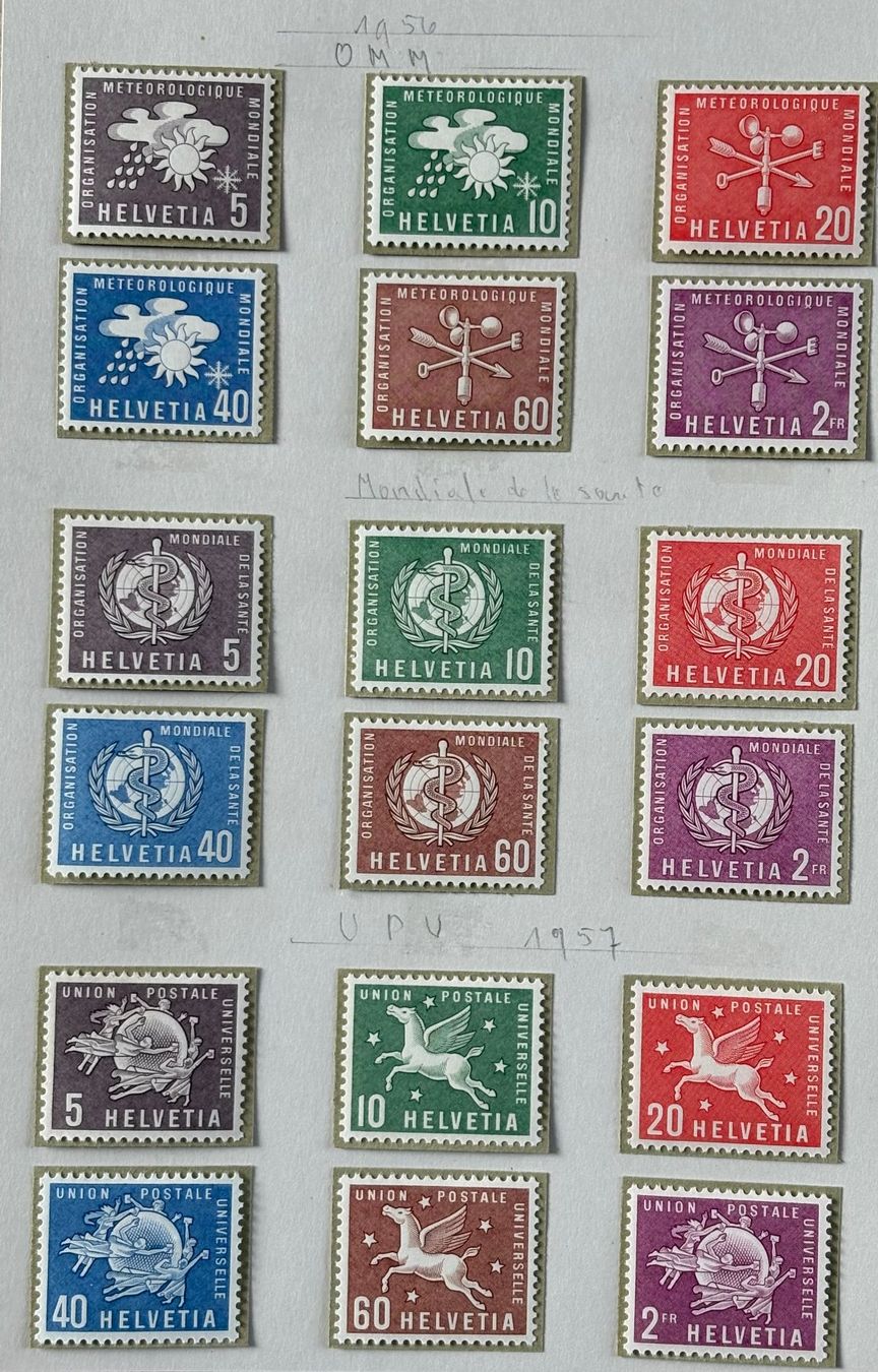 Tutti i francobolli: LOT SCHWEIZER BRIEFMARKEN NEUE 1956 – Nuovo (secondo la descrizione) da Ostermundigen venduto da Heavenmaus75