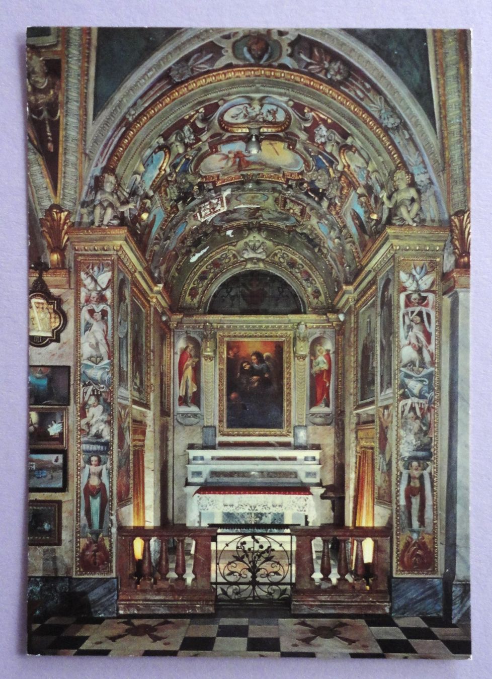Ansichtskarten: Madonna del Sasso, Orselina, L' Altare di S. Francesco – Gebraucht aus Fétigny von Billy2miny