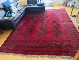 Orientteppich Afghan natur 312x252 cm guter Zustand