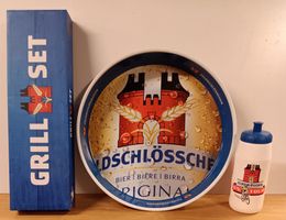 Bier Brauerei Feldschlösschen Grillset Serviertablet