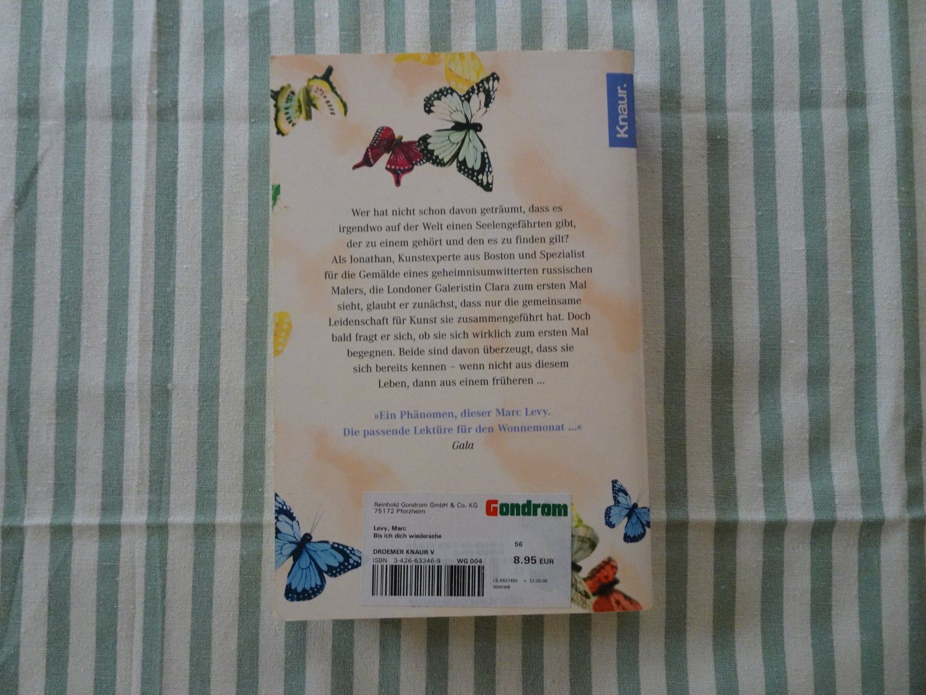 Libri: Marc Levy - Bis ich dich wiedersehe - B68 – Usato da Küssnacht am Rigi venduto da Bookslove-Divers 1
