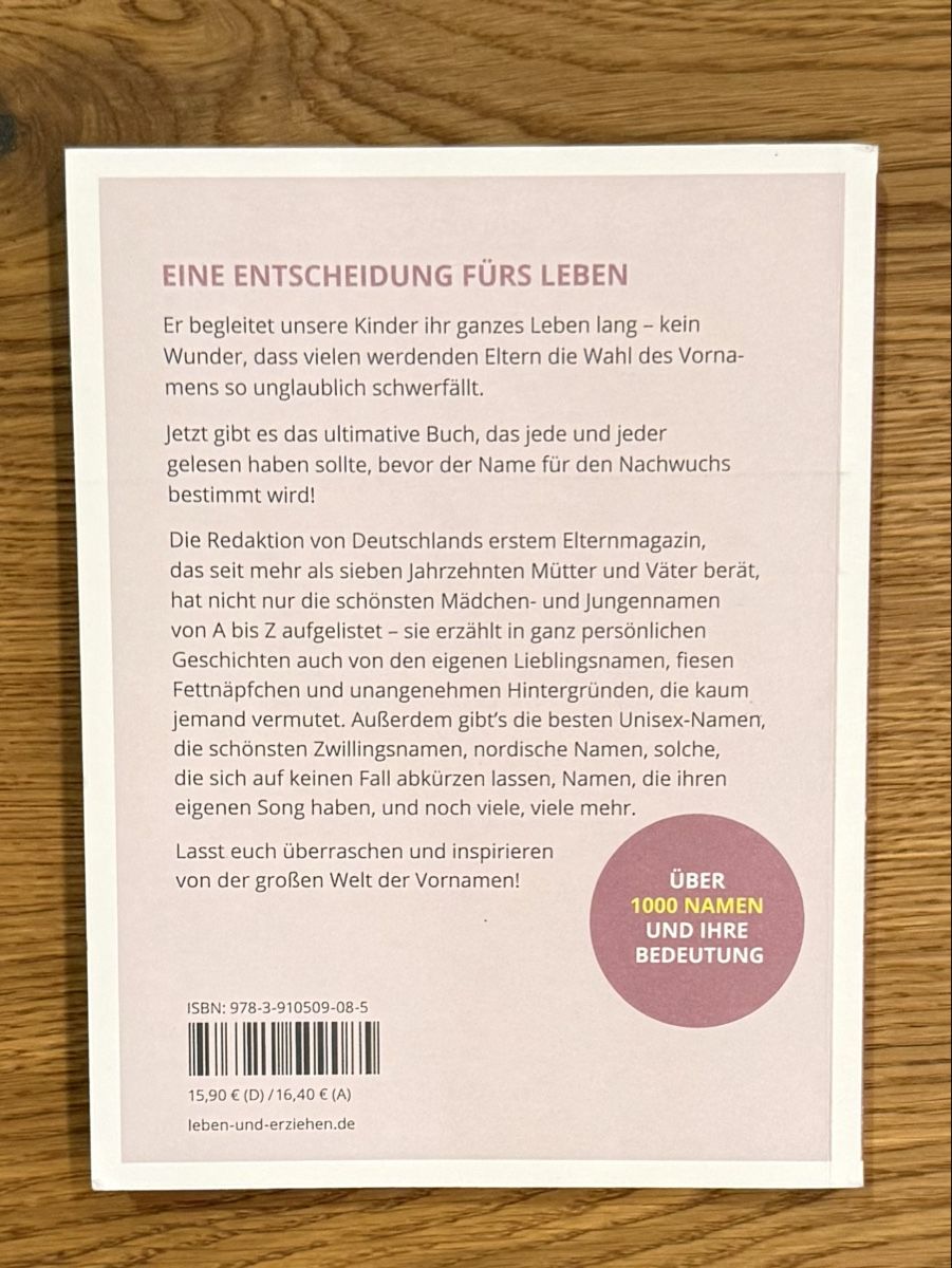 Libri: Vornamen Buch – Usato da Kleinandelfingen venduto da DarLing03 1