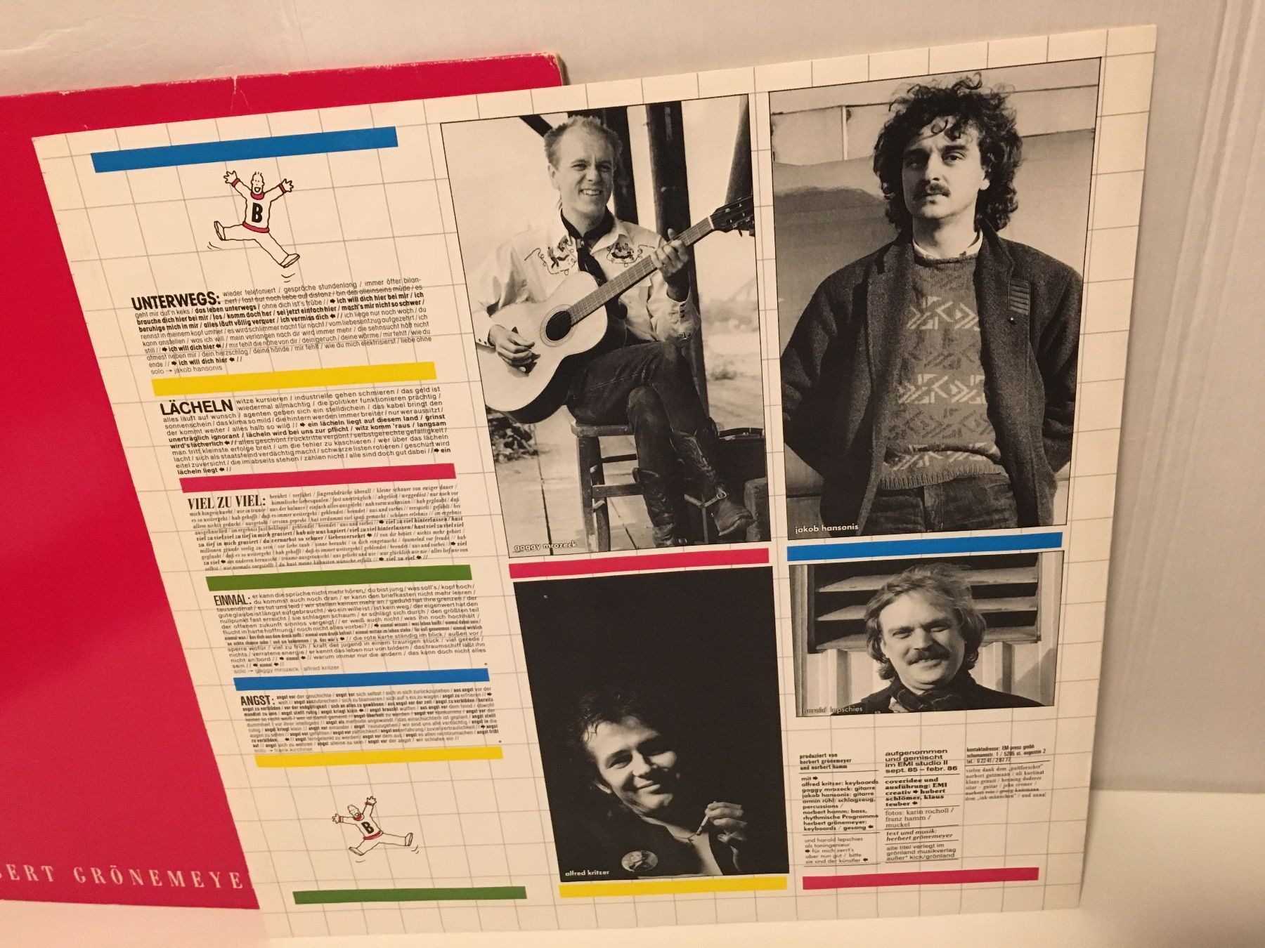 Schallplatten: Schallplatte - HERBERT GRÖNEMEYER - SPRÜNGE - EMI - 1986 – Gebraucht aus Andwil SG von Rainboli 6