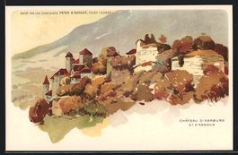 Künstler-AK Aarburg, Chateau d'Aarburg