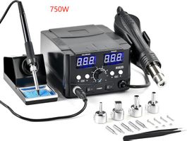 Entlötstation 750W Heißluftgebläse 2IN1 SMD Entlötstation
