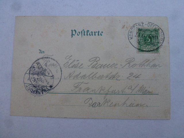 Ansichtskarten: AK Gruss Bodensee Konstanz 1896 – Gebraucht aus Walkringen von Casablanca777 1