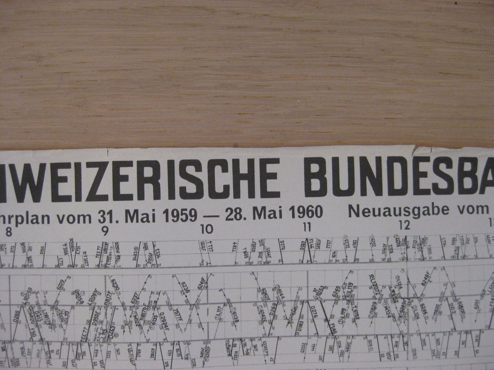 Livres: Grafischer Fahrplan SBB 7a, 1959/60 – D'occasion à Malters par Marosko 5