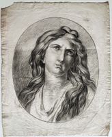 JEAN-LOUIS NICOLAS (attr.) – Maria Magdalena, Zeichnung