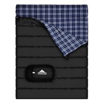 Doppelschlafsack Deckenschlafsack 2 Personen Flanellfutter