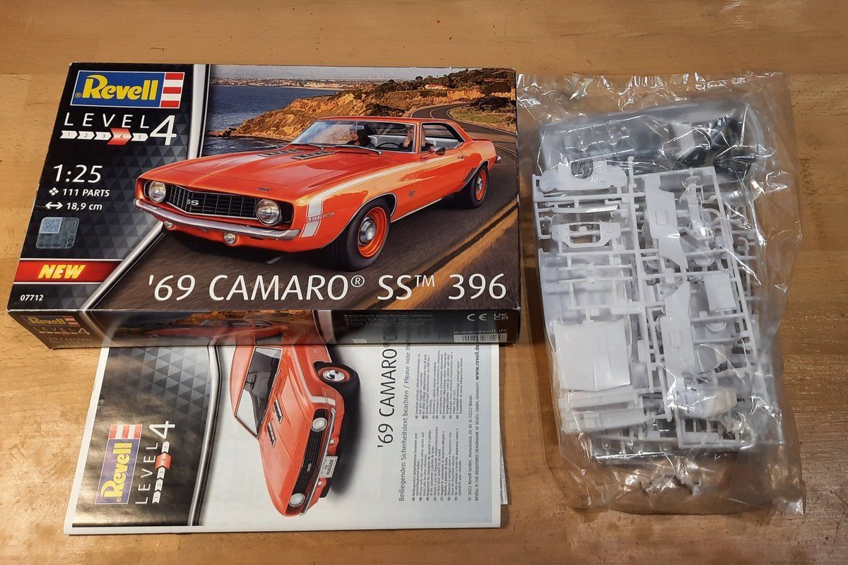 Revell Modellini d'auto: Revell kit 1/25 '69 Camaro SS 396 – Usato da Châtel-St-Denis venduto da manzanita71 1