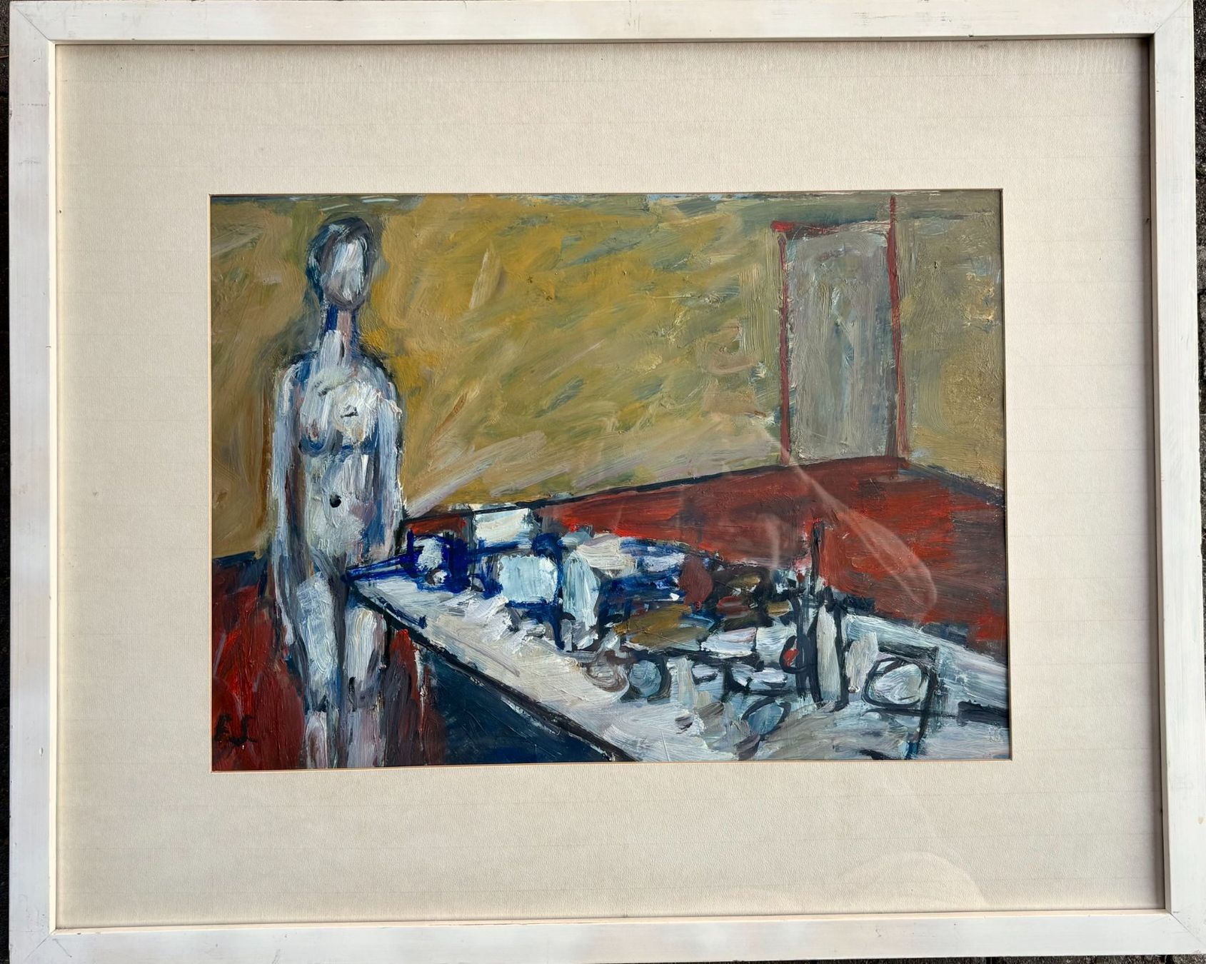 Gemälde: Fritz Strebel: "Atelier" – Gebraucht aus Stüsslingen von Ideur1