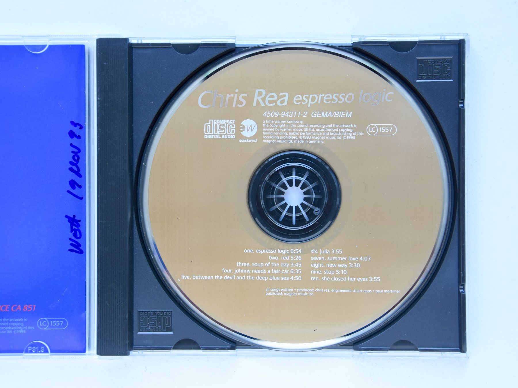 CDs: Chris Rea - Espresso Logic – D'occasion à Belmont-sur-Yverdon par ag97 1
